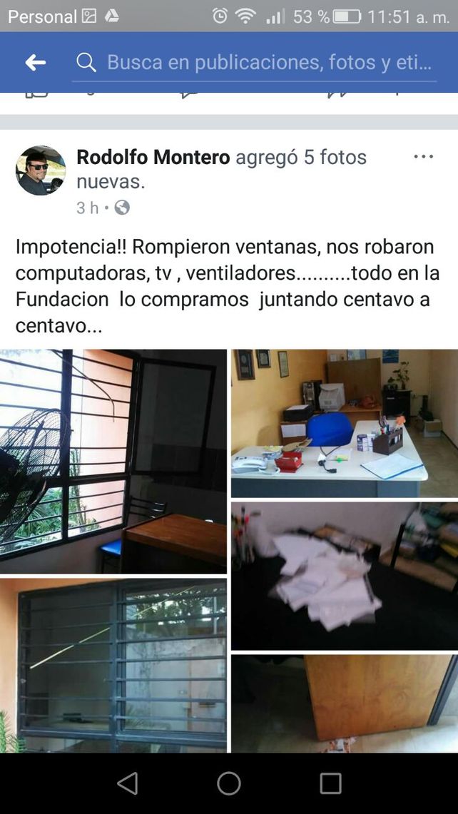 Desvalijaron una fundación y les dejaron un autógrafo