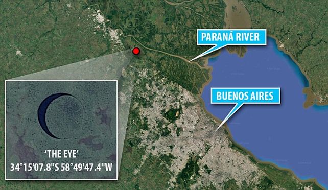 Una isla circular se mueve sola en el río Paraná y vuelve locos a los científicos de todo el mundo Una isla circular se mueve sola en el río Paraná y vuelve locos a los científicos de todo el mundo