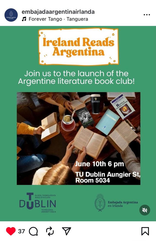 Un grupo de rosarinos inauguró la primera biblioteca de literatura argentina en Irlanda