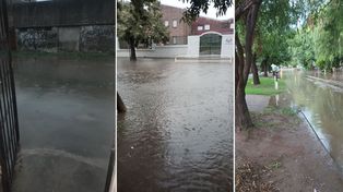 En apenas 25 minutos cayeron casi 50 milímetros y el temporal complicó distintos sectores de la ciudad