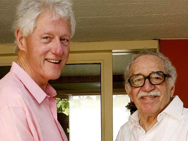 Bill Clinton mantuvo una relación estrecha con el escritor colombiano Gabriel García Márquez.