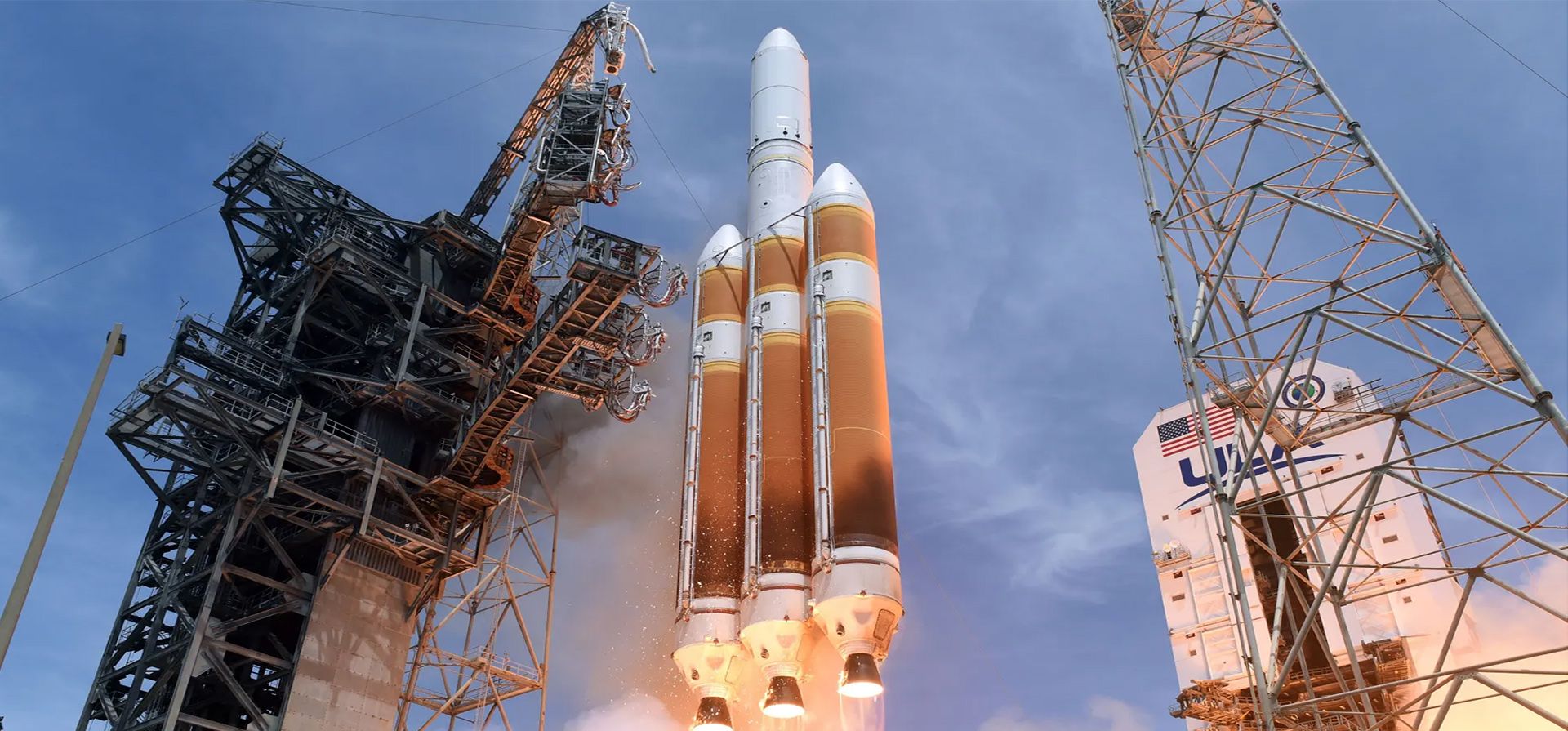 Un Delta IV Heavy de United Launch Alliance despega de la estación de la Fuerza Espacial, Cabo Cañaveral, Florida. Fotografía: Joe Marino/UPI/Rex/Shutterstock Un Delta IV Heavy de United Launch Alliance despega de la estación de la Fuerza Espacial, Cabo Cañaveral, Florida. Fotografía: Joe Marino/UPI/Rex/Shutterstock