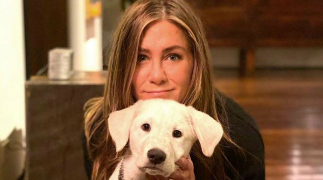 Juntos. Jennifer y su cachorro durante la noche del 24