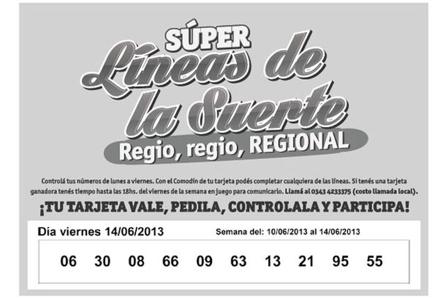 Seguí jugando con las Súper Líneas de las Suerte