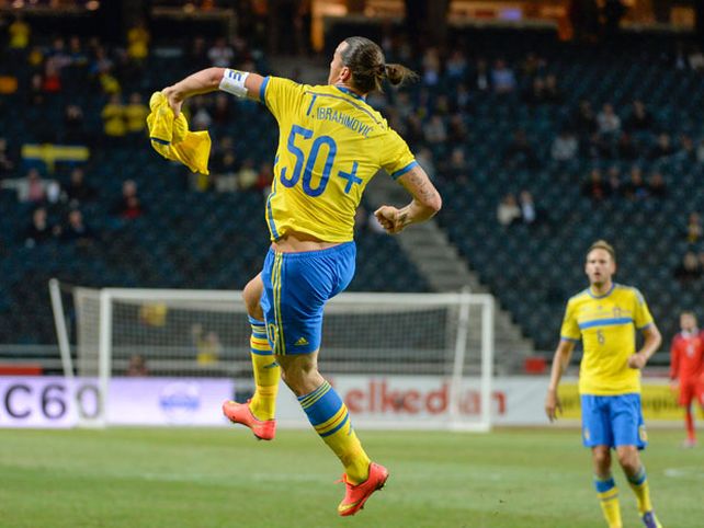 Ibrahimovic batió el récord de goles de la selección sueca
