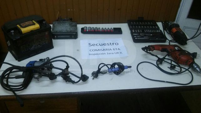 Aprehendieron a un ladrón y secuestraron las herramientas robadas en un taller
