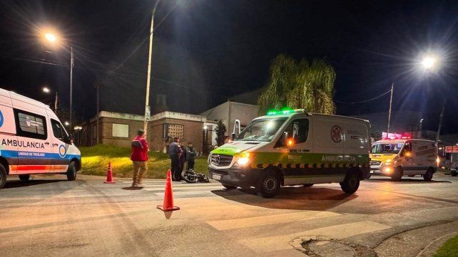Se produjo un accidente de tránsito con lesionados en calle Miguel David de Paraná.&nbsp;