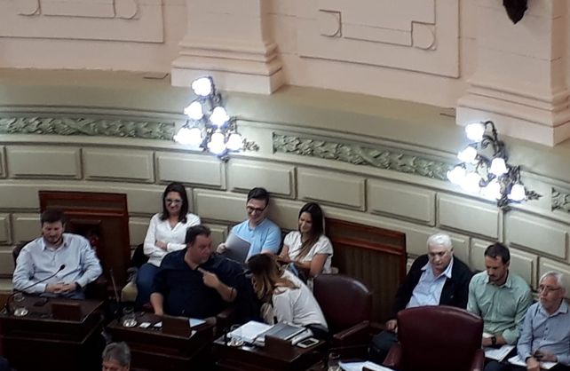 Amalia Granata se dio una vuelta por la Legislatura santafesina