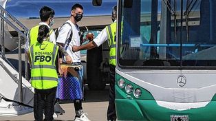 Lionel Messi llegó a Rosario para celebrar las Fiestas