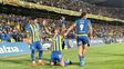 Enzo Copetti agradece al cielo tras el gol a Racing. Fue el del triunfo de Central. Enzo Copetti agradece al cielo tras el gol a Racing. Fue el del triunfo de Central.