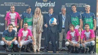 El presidente Milei junto a Adolfo Cambiasso en el Campo Argentino de Polo.