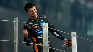 Lando Norris y toda la emoción tras la consagración como campeón de la Fórmula 1 en Abu Dabi.