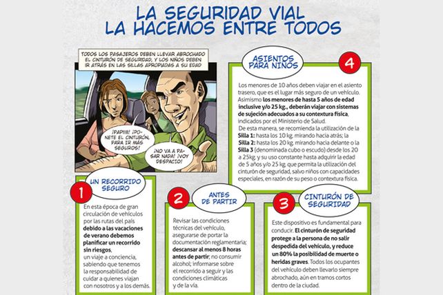 Instalarán puestos de información para unas vacaciones seguras en plazas de Rosario y Santa Fe