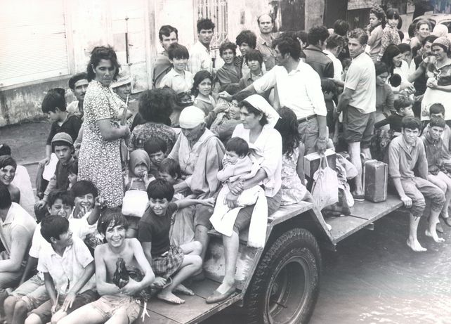 La desgarradora imagen de las personas que perdieron sus pertenencias y debieron ser evacuadas.&nbsp; 