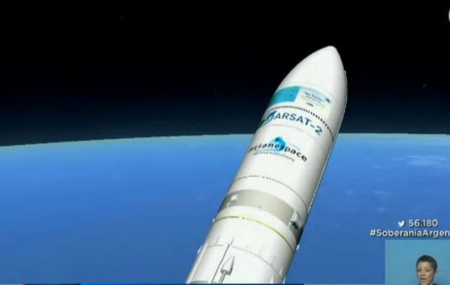 El satélite fue lanzado a las 17.29