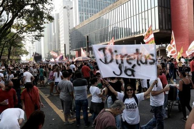 El video de los disturbios en las protestas en el Brasil