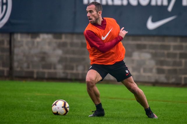 Belluschi prepara su vuelta para el partido ante Colón