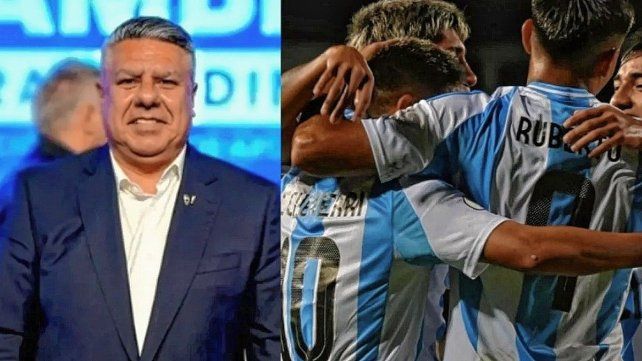 Claudio Tapia felicitó en redes a los jugadores de la Selección Sub 20 después de la goleada frente a Brasil en el Sudamericano. Claudio Tapia felicitó en redes a los jugadores de la Selección Sub 20 después de la goleada frente a Brasil en el Sudamericano.