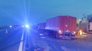 Dos heridos en choque múltiple en la autopista a Buenos Aires