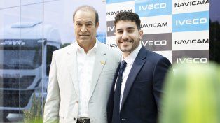 Daniel Picone junto a su hijo y nuevo gerente general de Navicam Litoral, Nicolás Picone.
