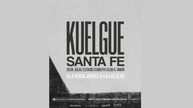 El Kuelgue presentará su último álbum en el Estadio Club Atlético Unión de Santa Fe