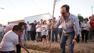 Se inauguraron las obras del desagüe aliviador Larguía