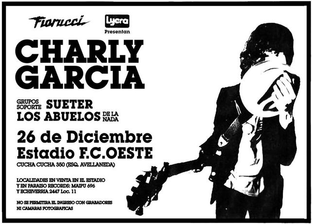 El afiche. Aquella imagen de Charly sigue siendo un emblema, 
