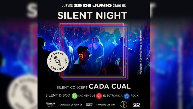 Viví la experiencia Silent Night en Tribus con el show de Cada Cual y DJs invitados