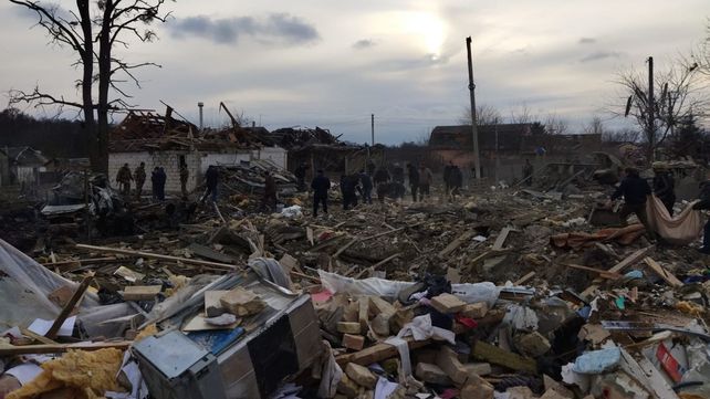 Los alrededores de Kiev fueron blanco este miércoles de fuertes ataques de la artillería rusa.