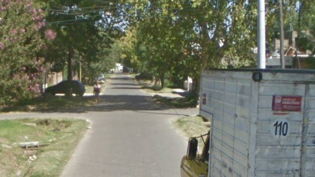 La cuadra donde detuvieron a la pareja.
