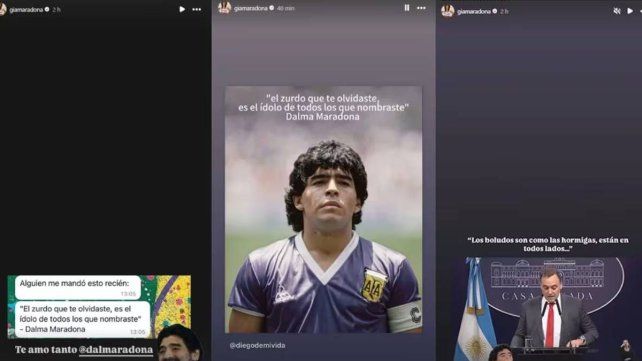Adorni omitió mencionar a Diego Maradona y recibió una catarata de insultos