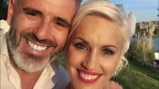Ingrid Grudke y su hasta ahora pareja, Martín Colantonio.