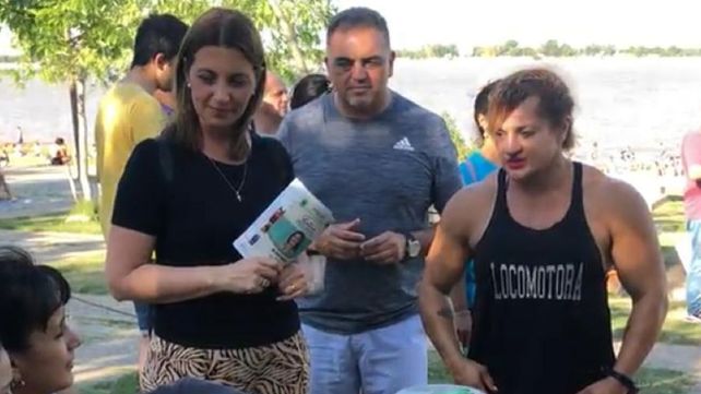 Betina Florito junto a Alejandra locomotora Oliveras.