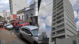 Hubo un principio de incendio en un edificio de calle La Paz