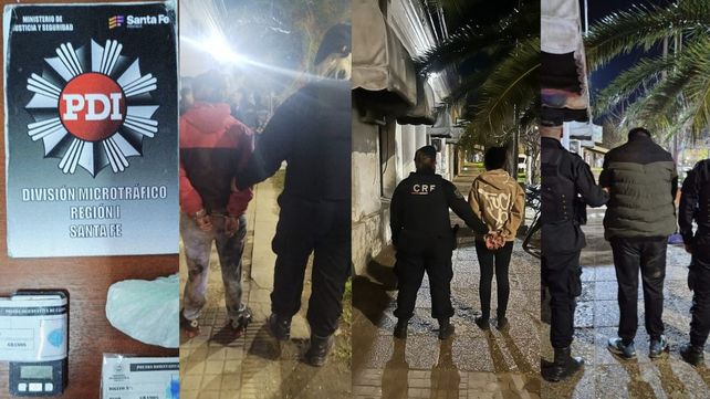 Aprehendieron a cuatro personas tras una persecución por la venta barrial de drogas y tenencia de armas de fuego en el B° Yapeyú