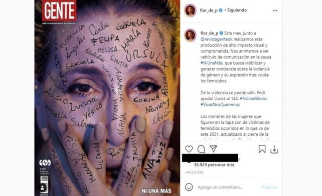 La tapa. La producción que generó una enorme polémica en las redes y en los medios.&nbsp;