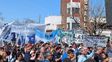 Los trabajadores de Vassalli, acompañados por representantes de la UOM nacional, se movilizaron el viernes en Firmat.