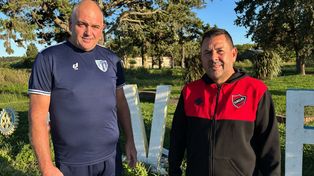 Álvarez comenzó a vivir su clásico.&nbsp;Los entrenadores Claudio Soldani (Sportivo) y César Gaspari (Unión) se juntaron en la entrada de Álvarez en la previa el derbi del pueblo. &nbsp; &nbsp; 