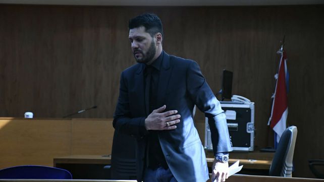 Matías en el recinto donde se realizó la audiencia.&nbsp;