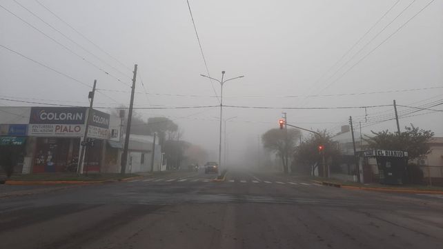 Paraná amaneció cubierta de neblina este sábado
