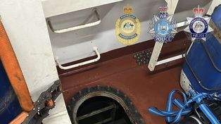 El lugar donde estaba escondida la droga, valuada en 212 millones de dólares