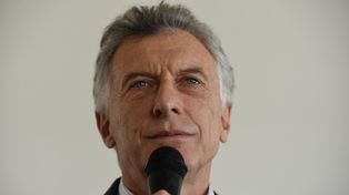 El ex presidente Mauricio Macri hizo una recorrida por La Pampa para apoyar a candidatos locales.