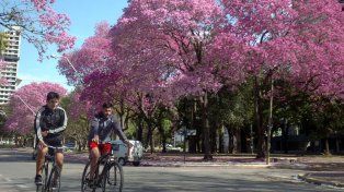 Lunes de primavera en la ciudad de Santa Fe para arrancar la semana