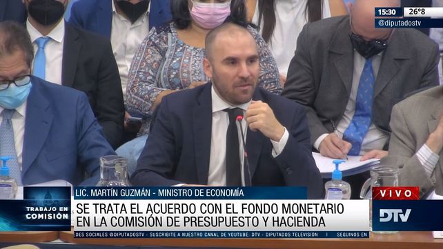 Guzmán en Diputados: Argentina enfrenta una situación de gran potencial desestabilizador