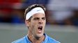 Con el corazón en la mano. Delpo jugó un gran tenis que Nole no supo quebrar.