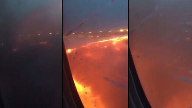 Susto en el aire: principio de incendio en una avión tras un aterrizaje de emergencia