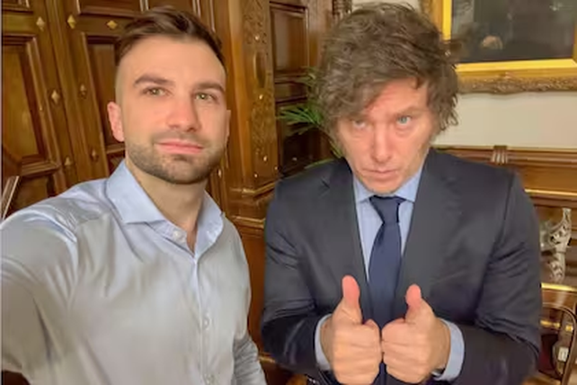 El consultor Mauricio Novelli y el presidente Javier Mieli.