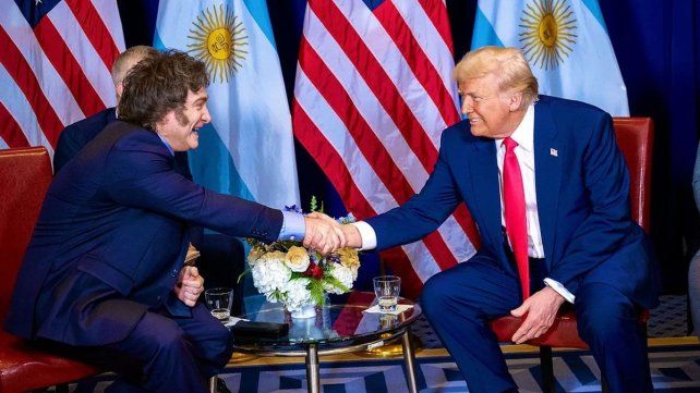 Milei y Trump. Milei y Trump.