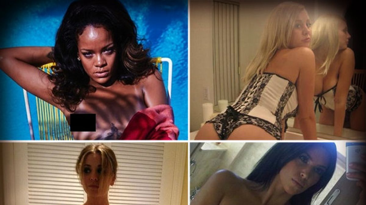 Las fotos prohibidas de Rihanna, Kim Kardashian y Kaley Cuoco