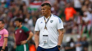 Jorge Almirón, en la final de la Copa Libertadores con Boca ante Fluminense. Ahora, en Central.